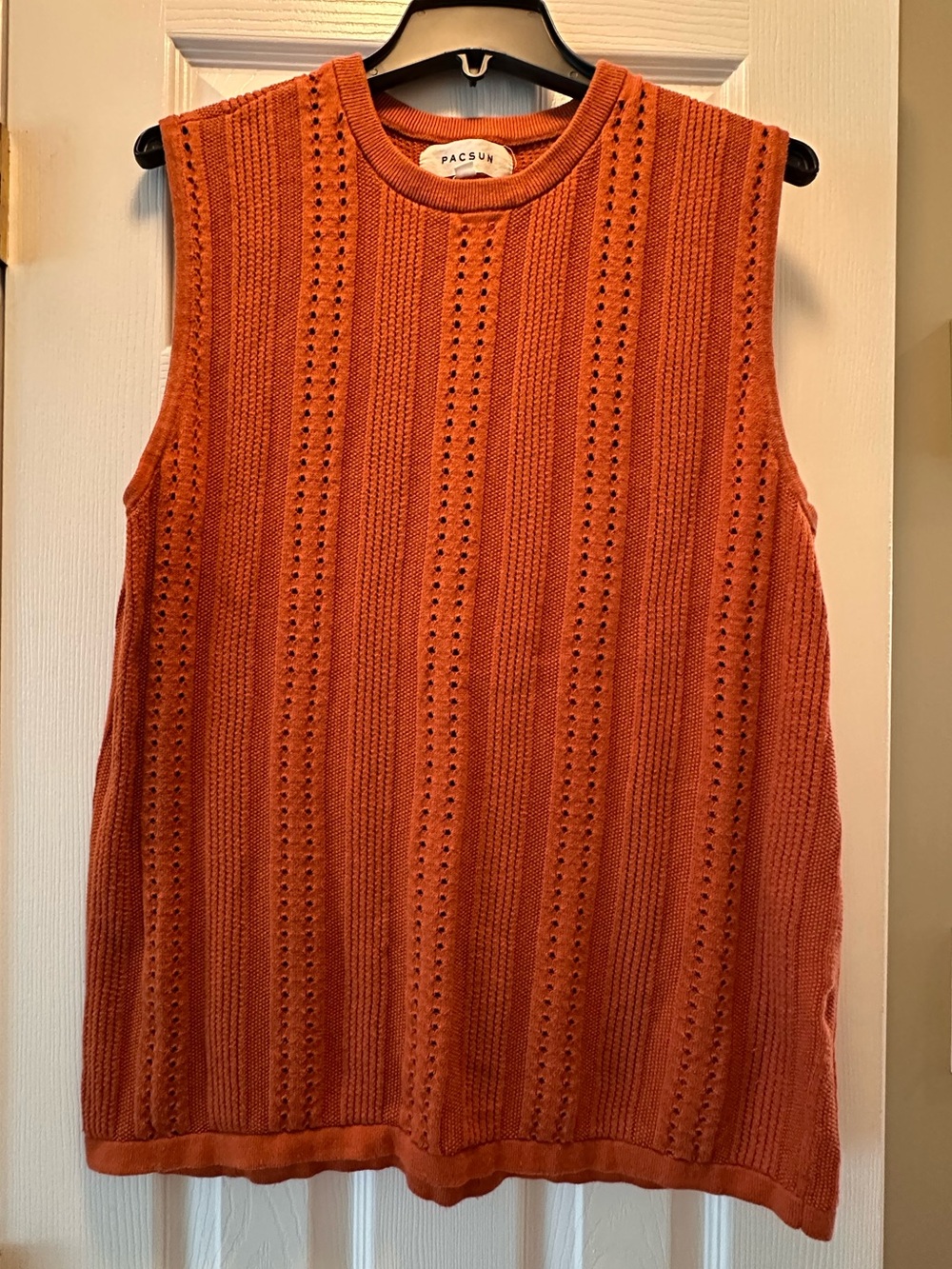 PacSun Rust Orange Sleeveless Knit Tank Top